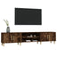 tv-bord 180x31,5x40 cm konstrueret træ røget egetræsfarve