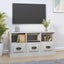 tv-bord 100x35x50 cm konstrueret træ betongrå