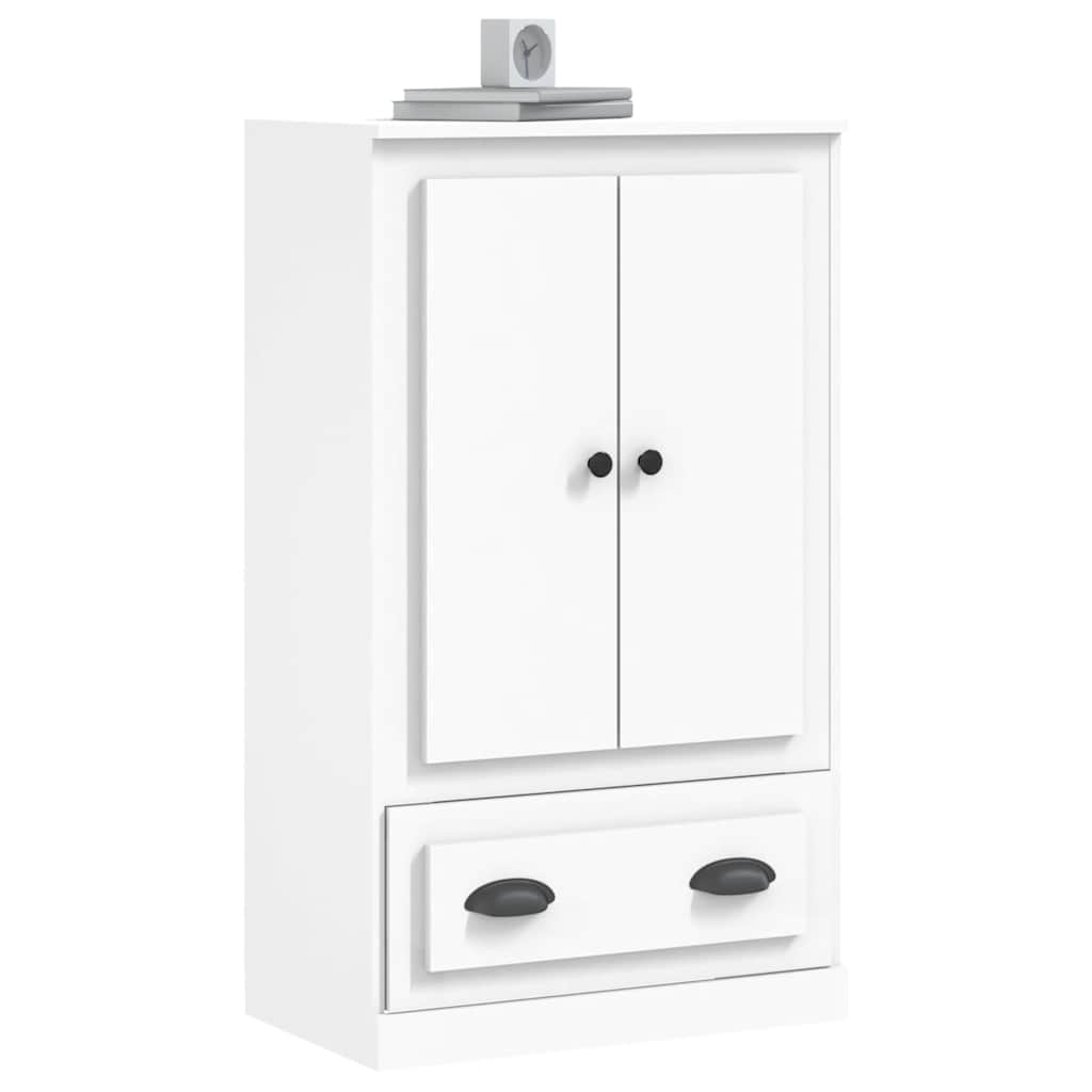 skænk 60x35,5x103,5 cm konstrueret træ hvid