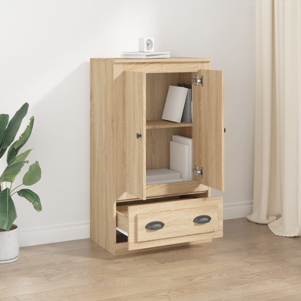 skænk 60x35,5x103,5 cm konstrueret træ sonoma-eg