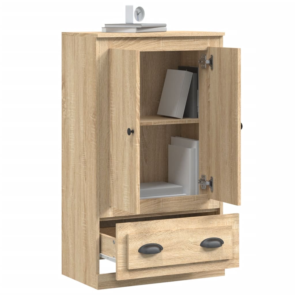 skænk 60x35,5x103,5 cm konstrueret træ sonoma-eg
