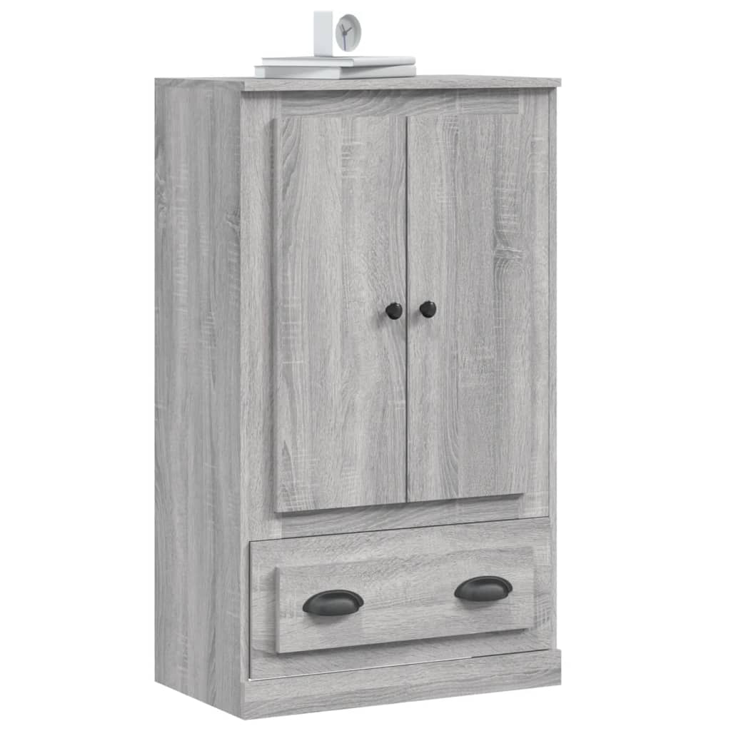 skænk 60x35,5x103,5 cm konstrueret træ grå sonoma-eg