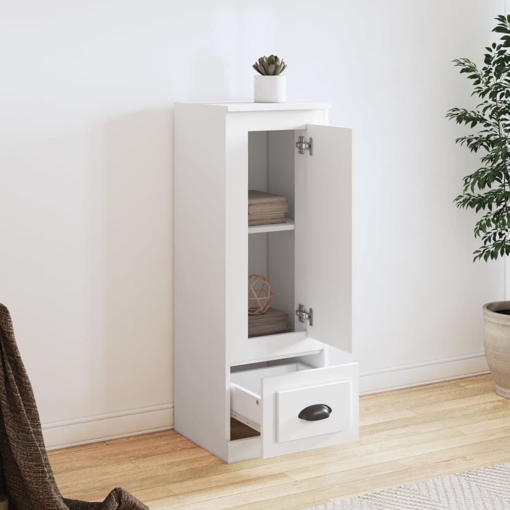 skab 36x35,5x103,5 cm konstrueret træ hvid