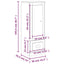 skab 36x35,5x103,5 cm konstrueret træ sonoma-eg