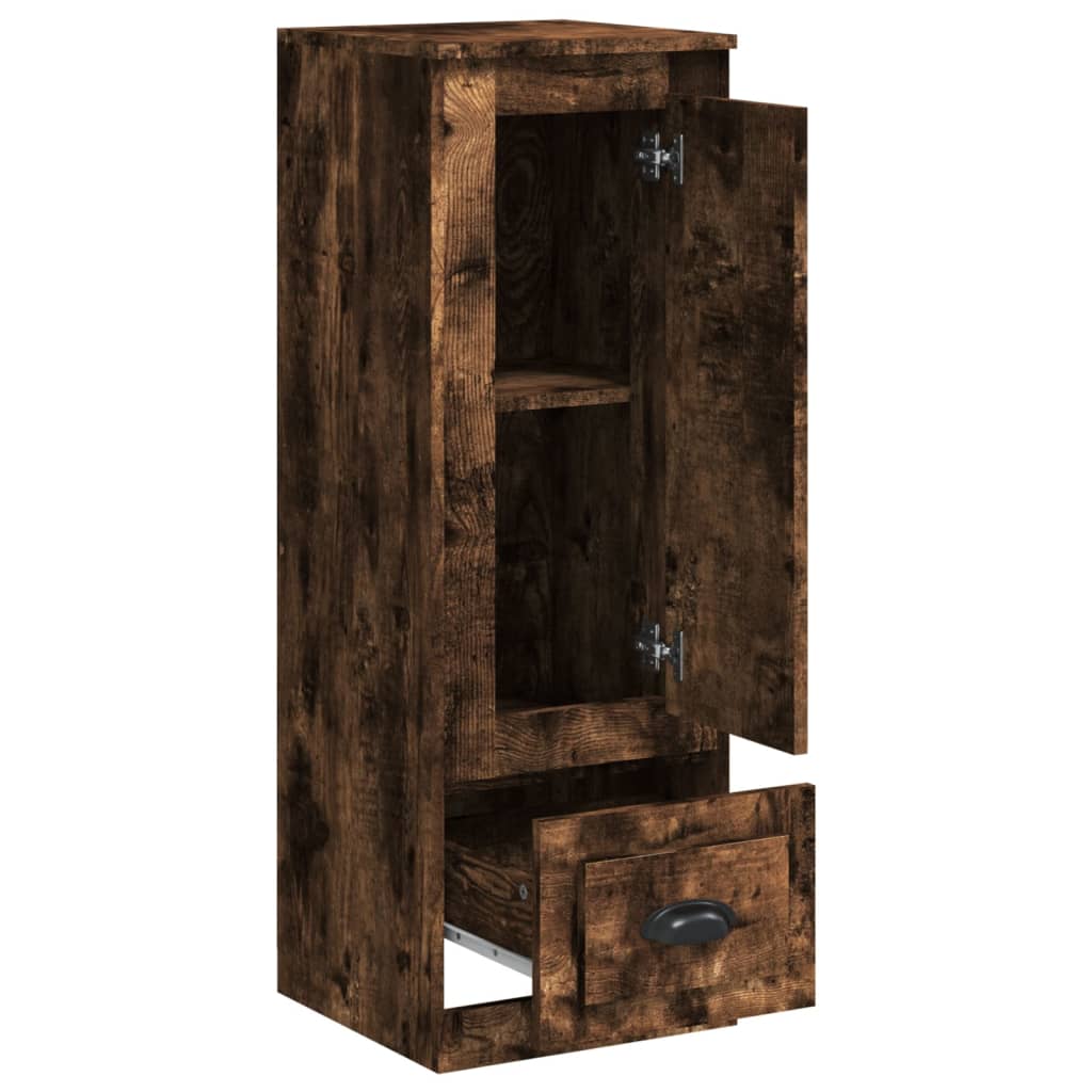 skab 36x35,5x103,5 cm konstrueret træ røget egetræsfarve