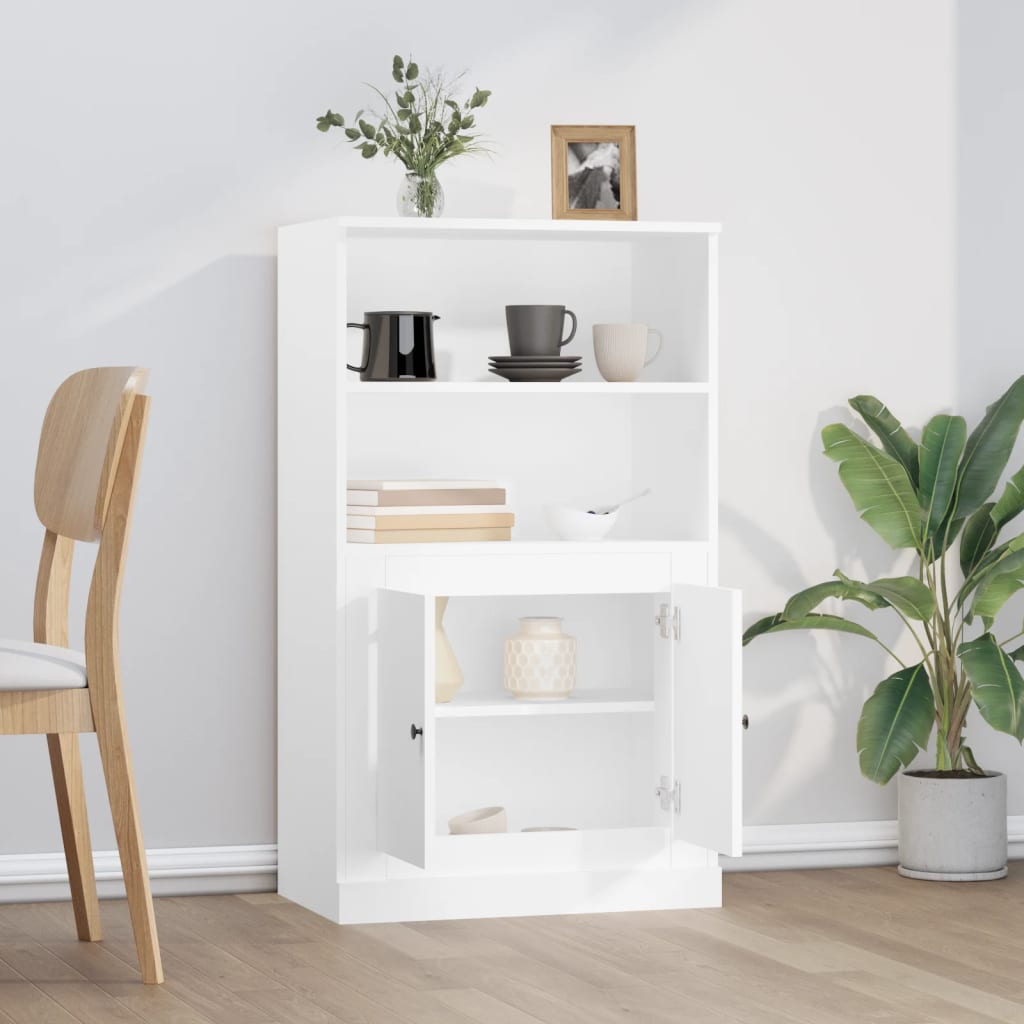 skænk 60x35,5x103,5 cm konstrueret træ hvid