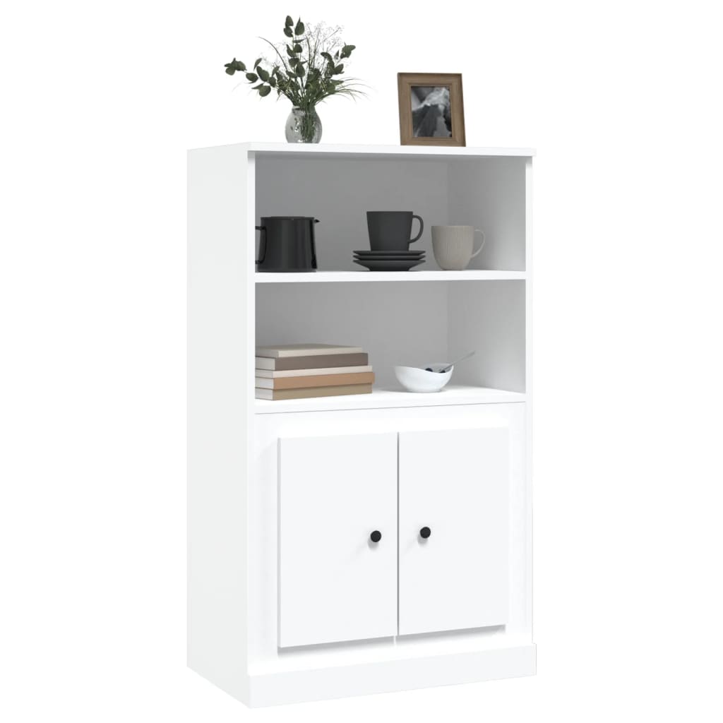 skænk 60x35,5x103,5 cm konstrueret træ hvid