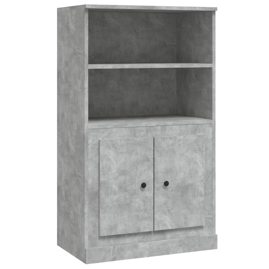 skænk 60x35,5x103,5 cm konstrueret træ betongrå