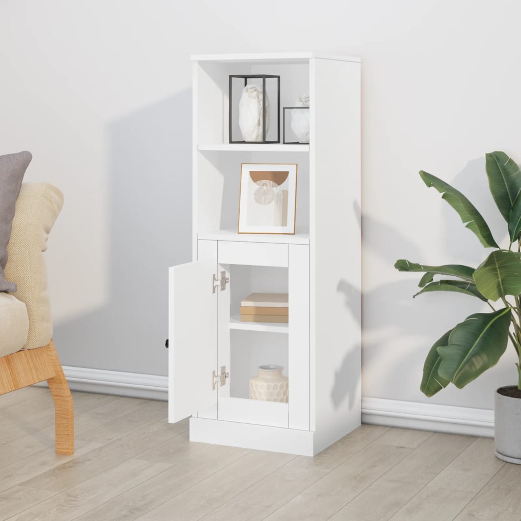 skab 36x35,5x103,5 cm konstrueret træ hvid