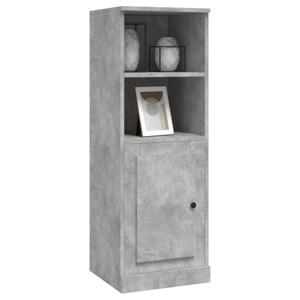 skab 36x35,5x103,5 cm konstrueret træ betongrå