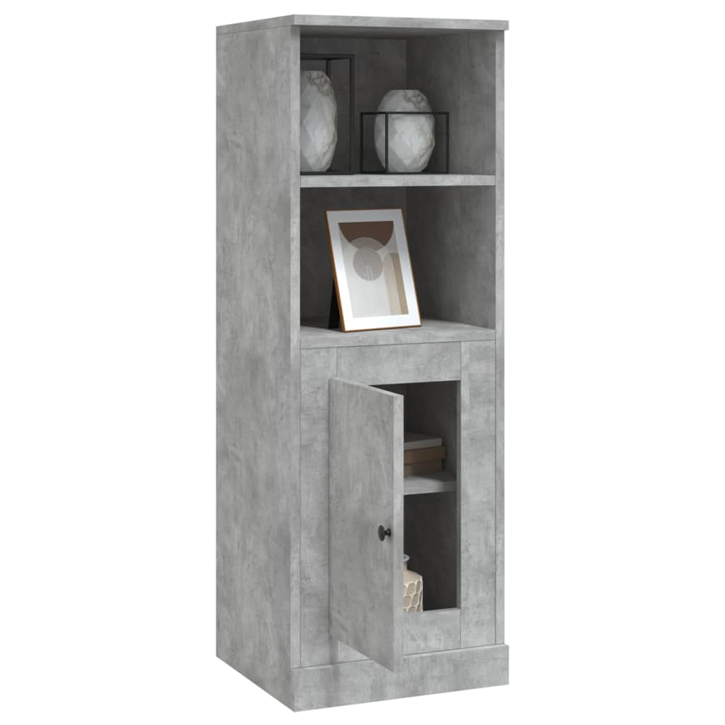 skab 36x35,5x103,5 cm konstrueret træ betongrå