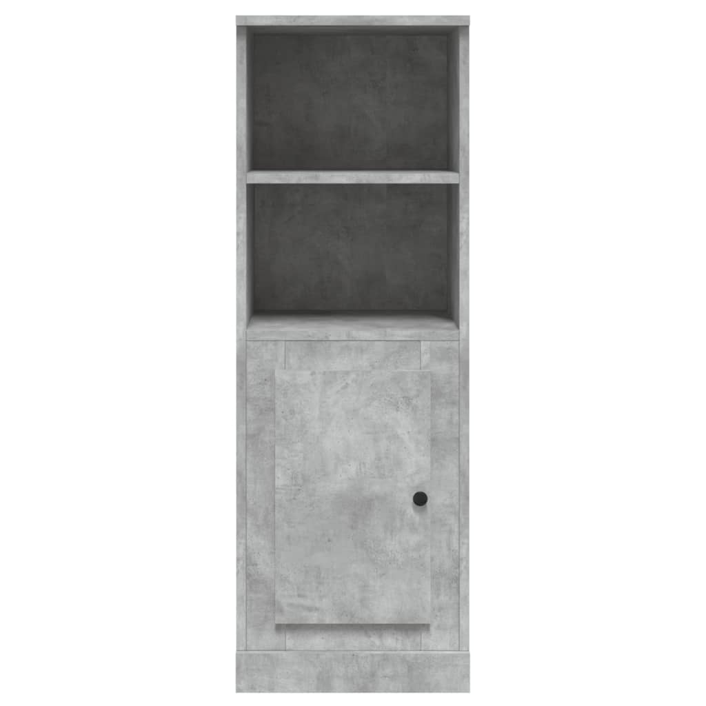 skab 36x35,5x103,5 cm konstrueret træ betongrå