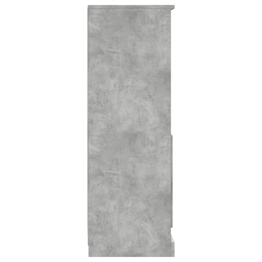 skab 36x35,5x103,5 cm konstrueret træ betongrå
