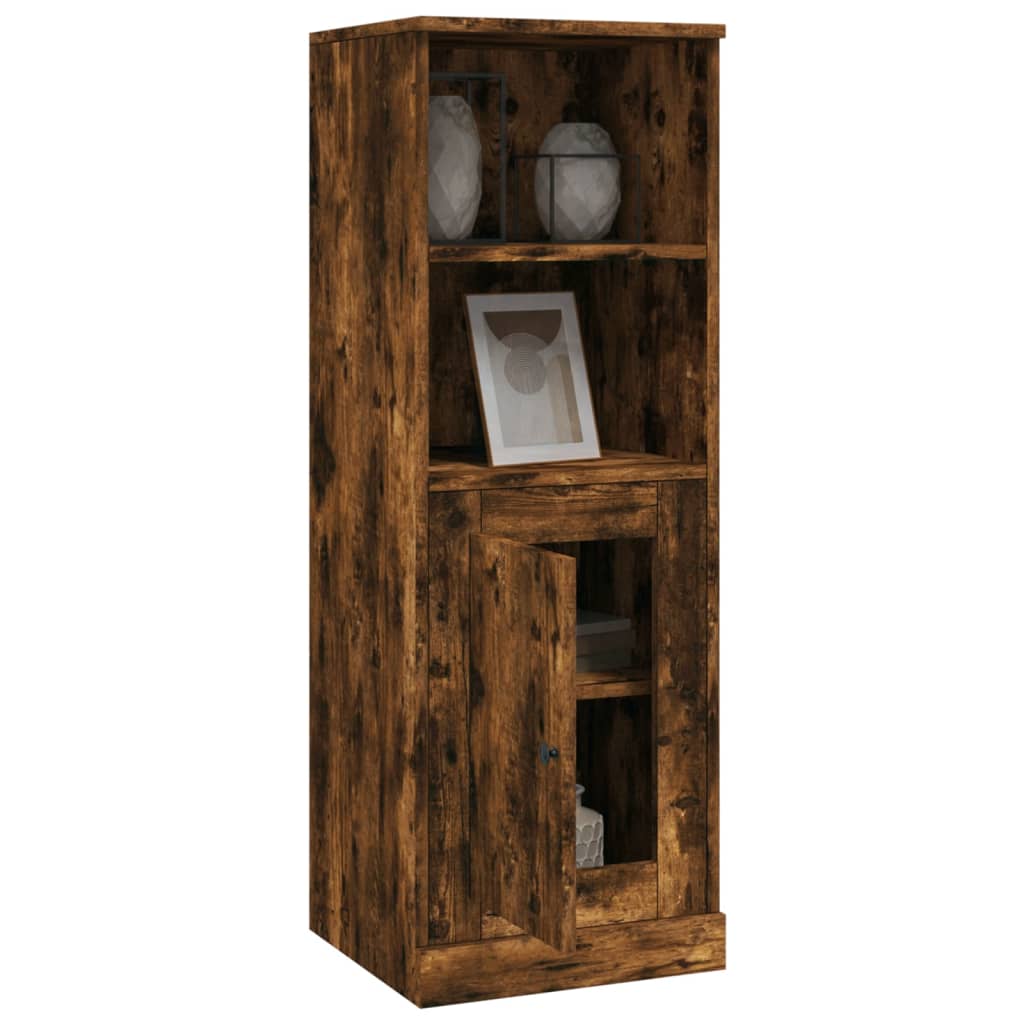 skab 36x35,5x103,5 cm konstrueret træ røget egetræsfarve