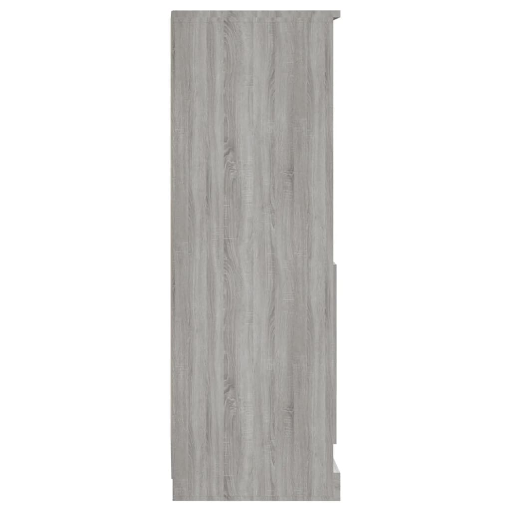 skab 36x35,5x103,5 cm konstrueret træ grå sonoma-eg