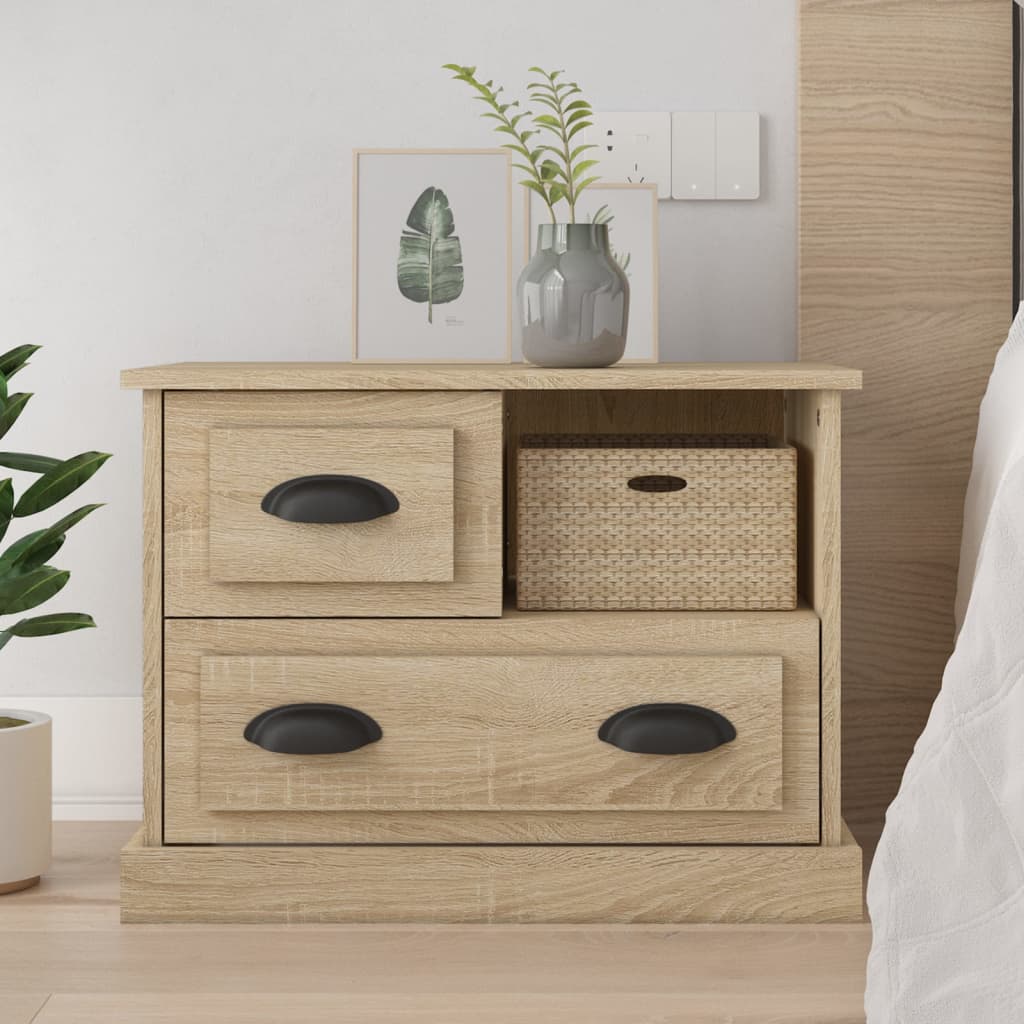 sengebord 60x39x45 cm sonoma-eg