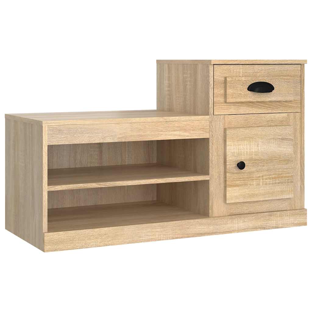 skoreol 100x42x60 cm konstrueret træ sonoma-eg