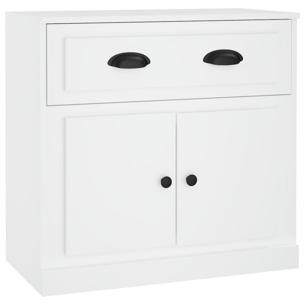 skænk 70x35,5x67,5 cm konstrueret træ hvid