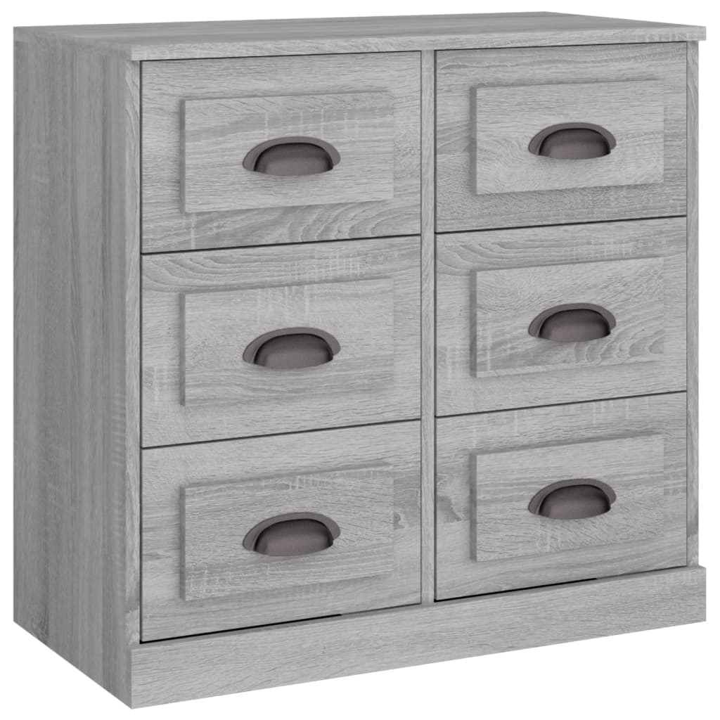 skænk 70x35,5x67,5 cm konstrueret træ grå sonoma-eg