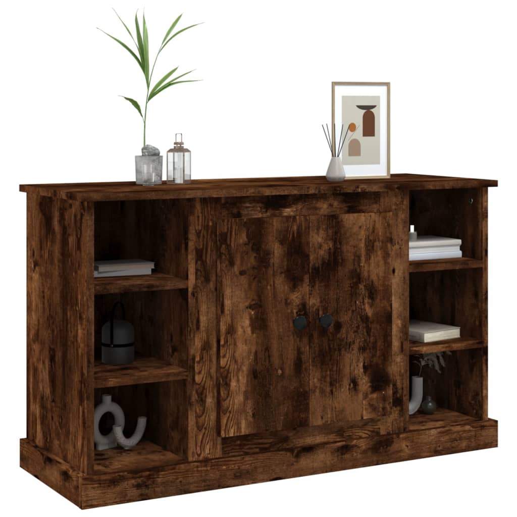 skænk 100x35,5x60 cm konstrueret træ røget egetræsfarve