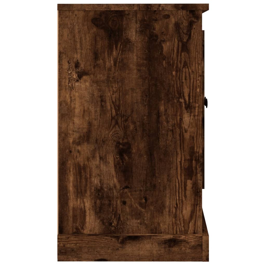 skænk 100x35,5x60 cm konstrueret træ røget egetræsfarve