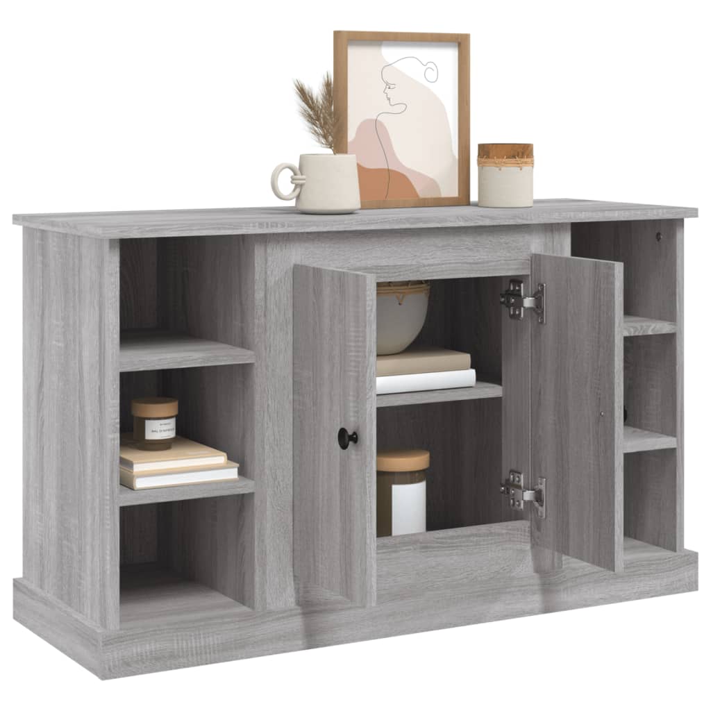 skænk 100x35,5x60 cm konstrueret træ grå sonoma-eg