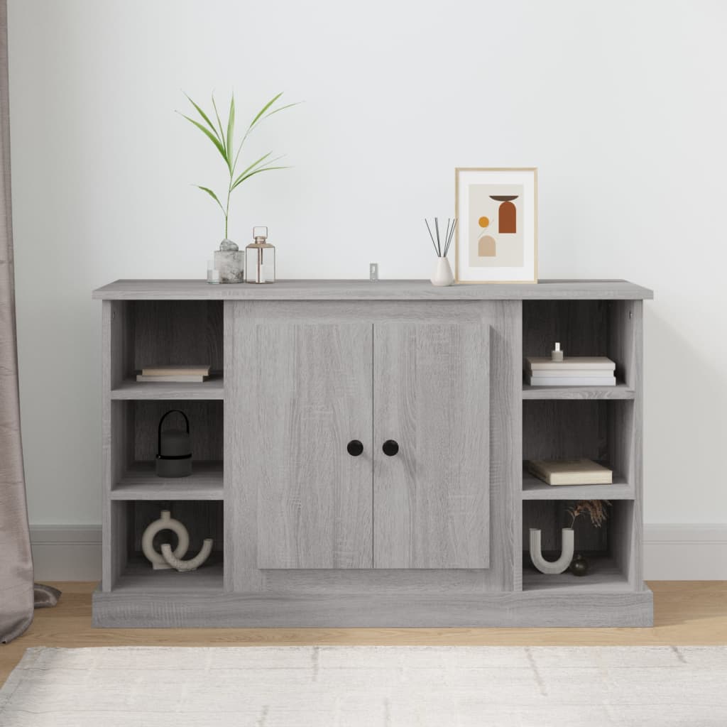 skænk 100x35,5x60 cm konstrueret træ grå sonoma-eg