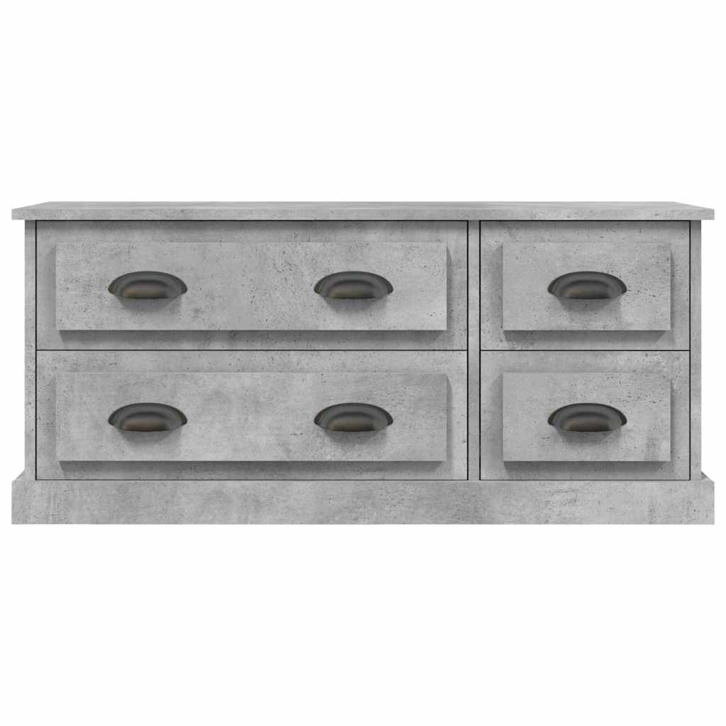 tv-bord 100x35,5x45 cm konstrueret træ betongrå