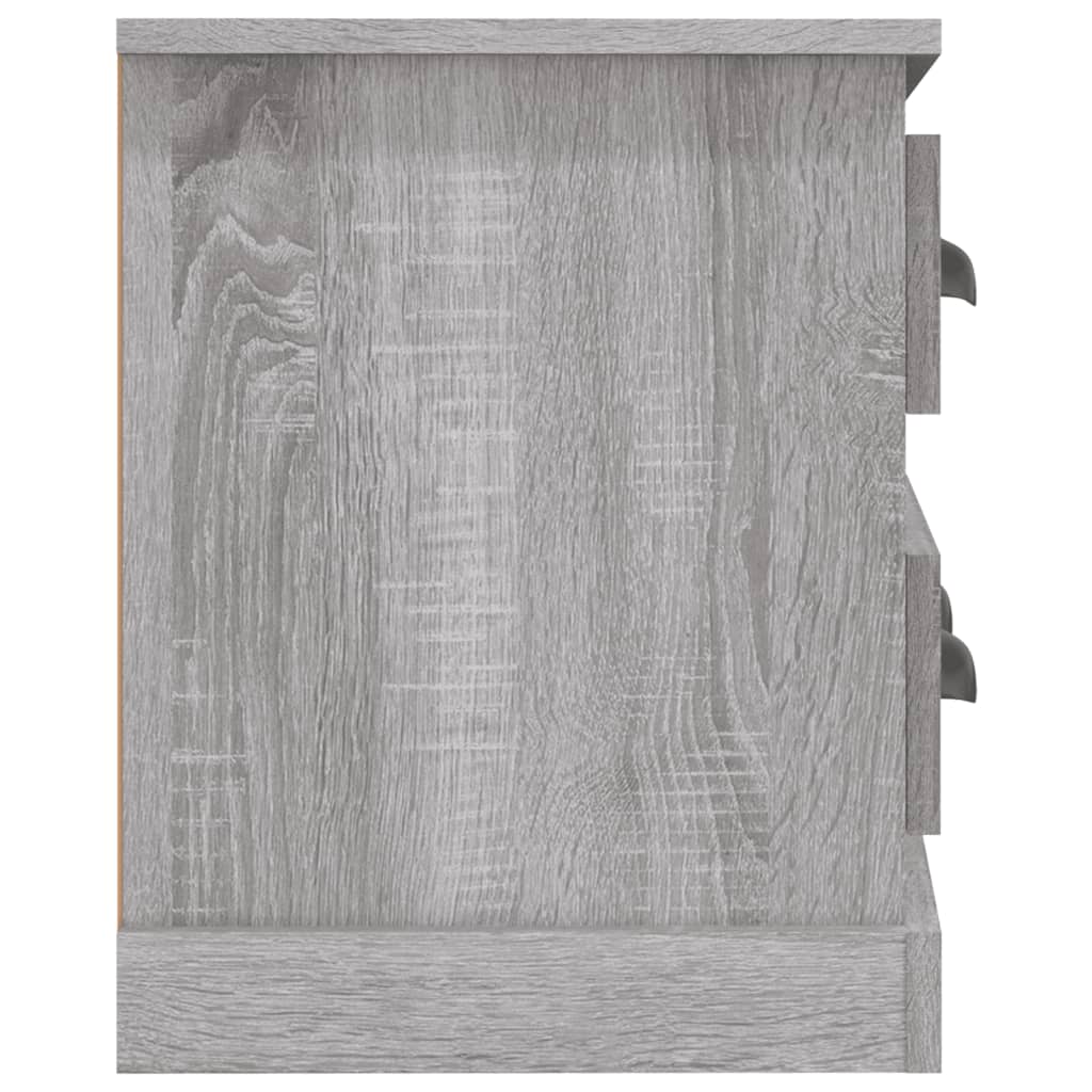 tv-bord 100x35,5x45 cm konstrueret træ grå sonoma-eg