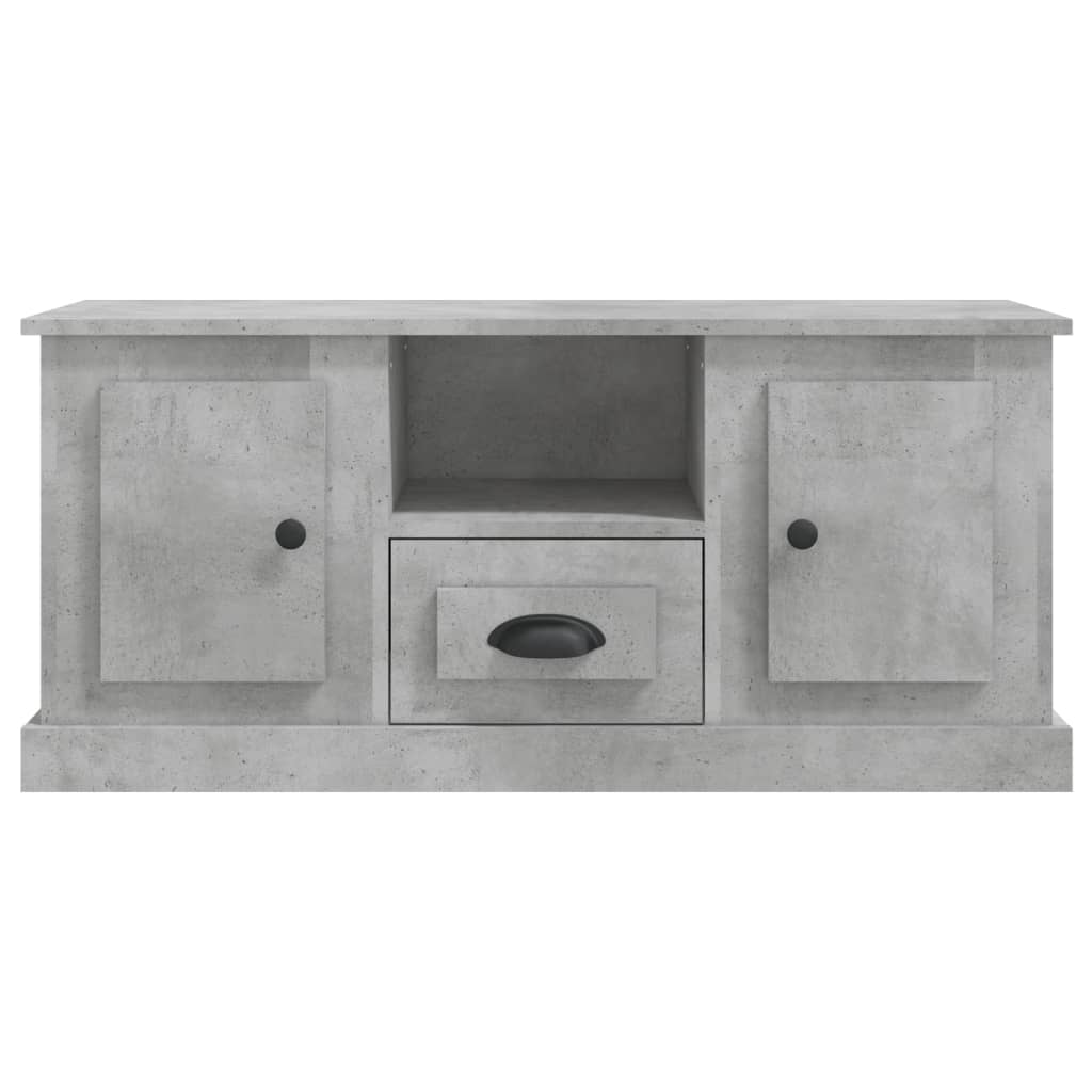 tv-bord 100x35,5x45 cm konstrueret træ betongrå