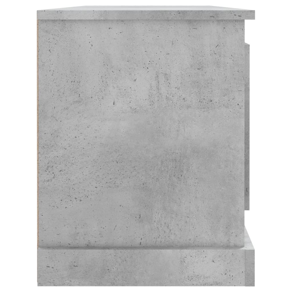 tv-bord 100x35,5x45 cm konstrueret træ betongrå