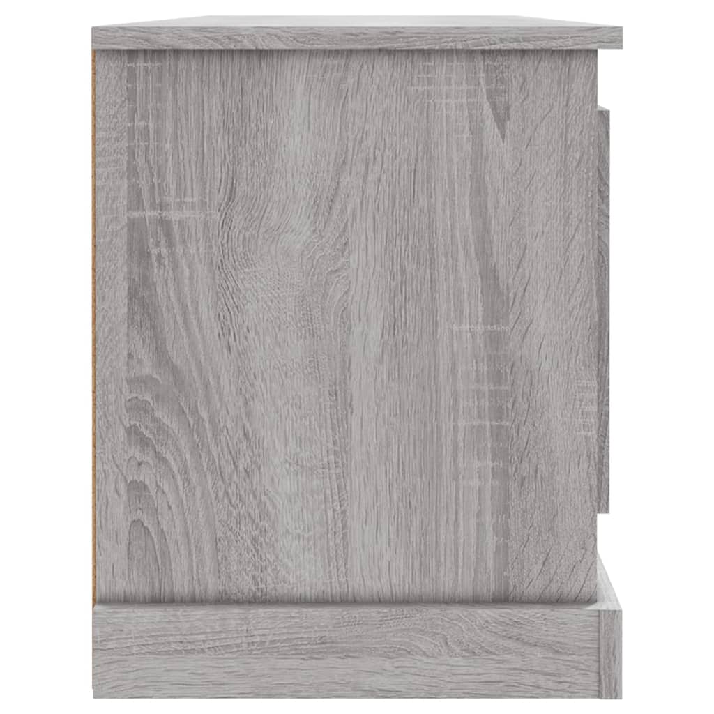 tv-bord 100x35,5x45 cm konstrueret træ grå sonoma-eg