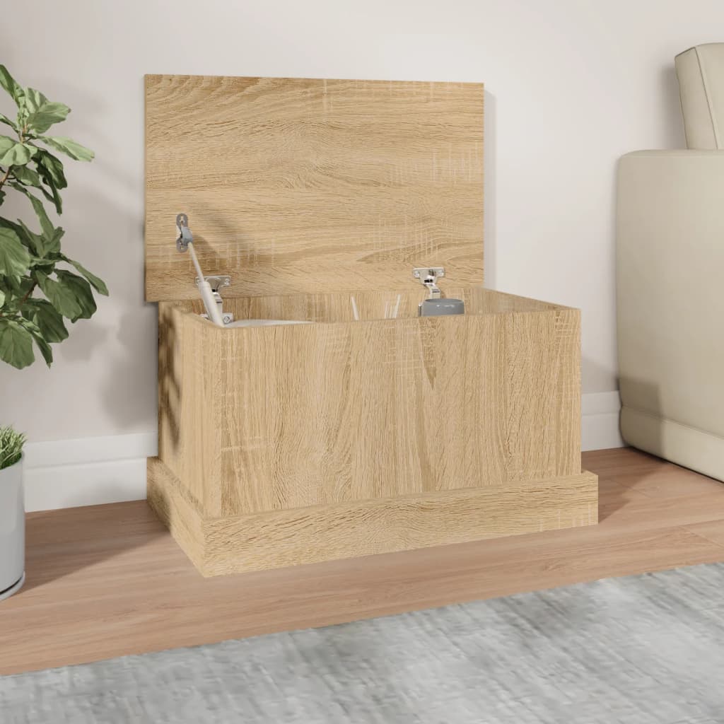 opbevaringskasse sonoma eg 50x30x28 cm konstrueret træ