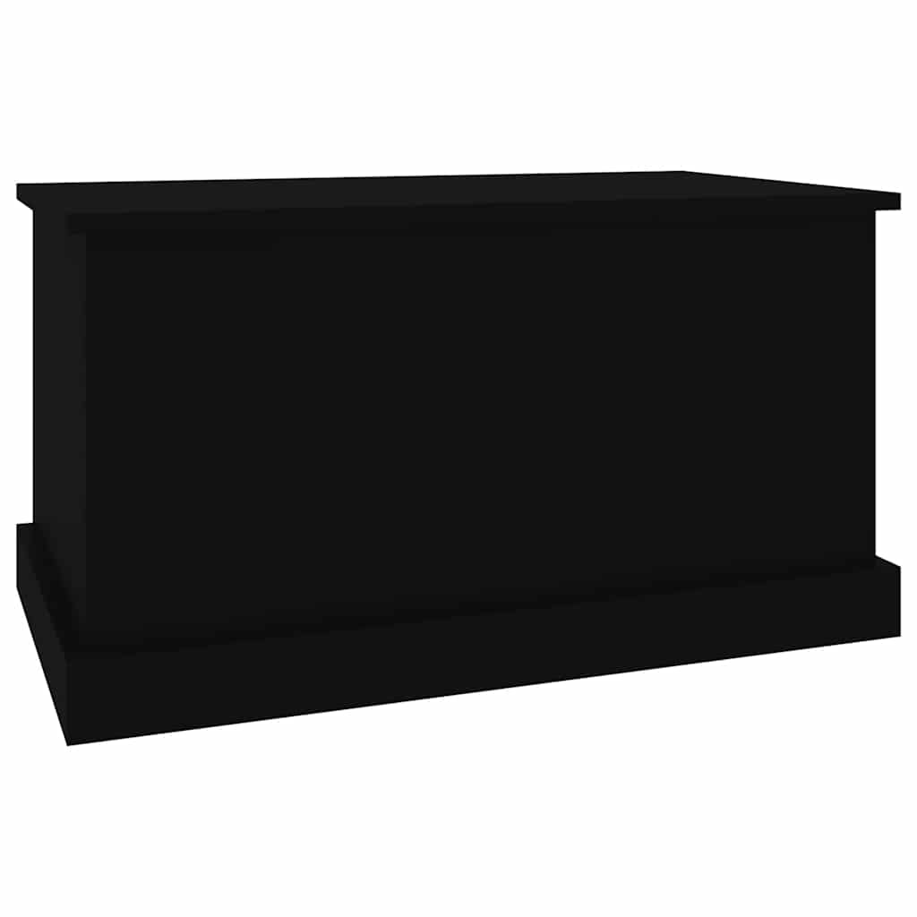 opbevaringskasse 70x40x38 cm konstrueret træ sort