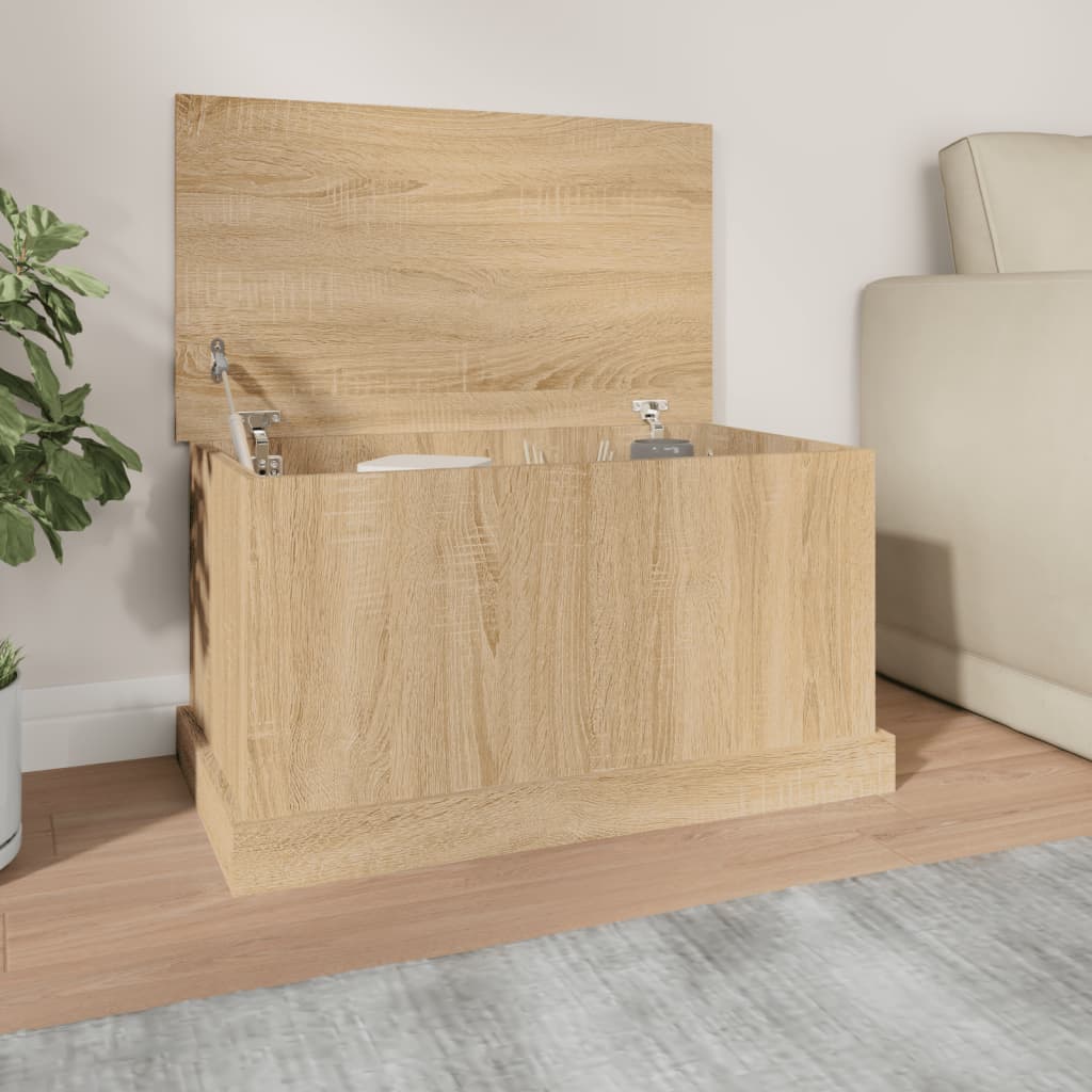 opbevaringskasse sonoma eg 70x40x38 cm konstrueret træ