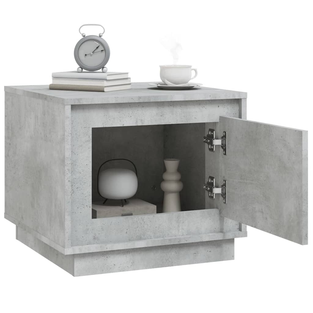 sofabord 51x50x44 cm konstrueret træ betongrå