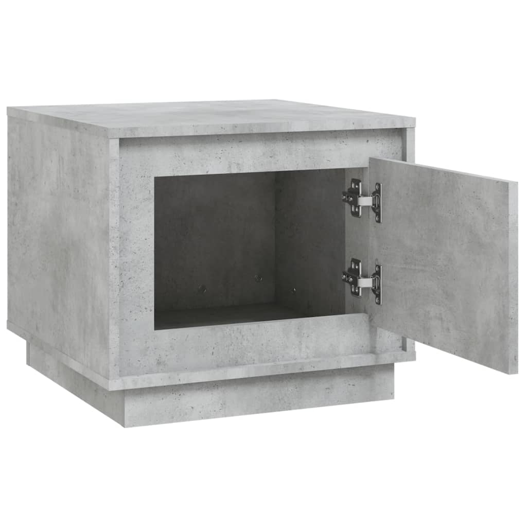 sofabord 51x50x44 cm konstrueret træ betongrå