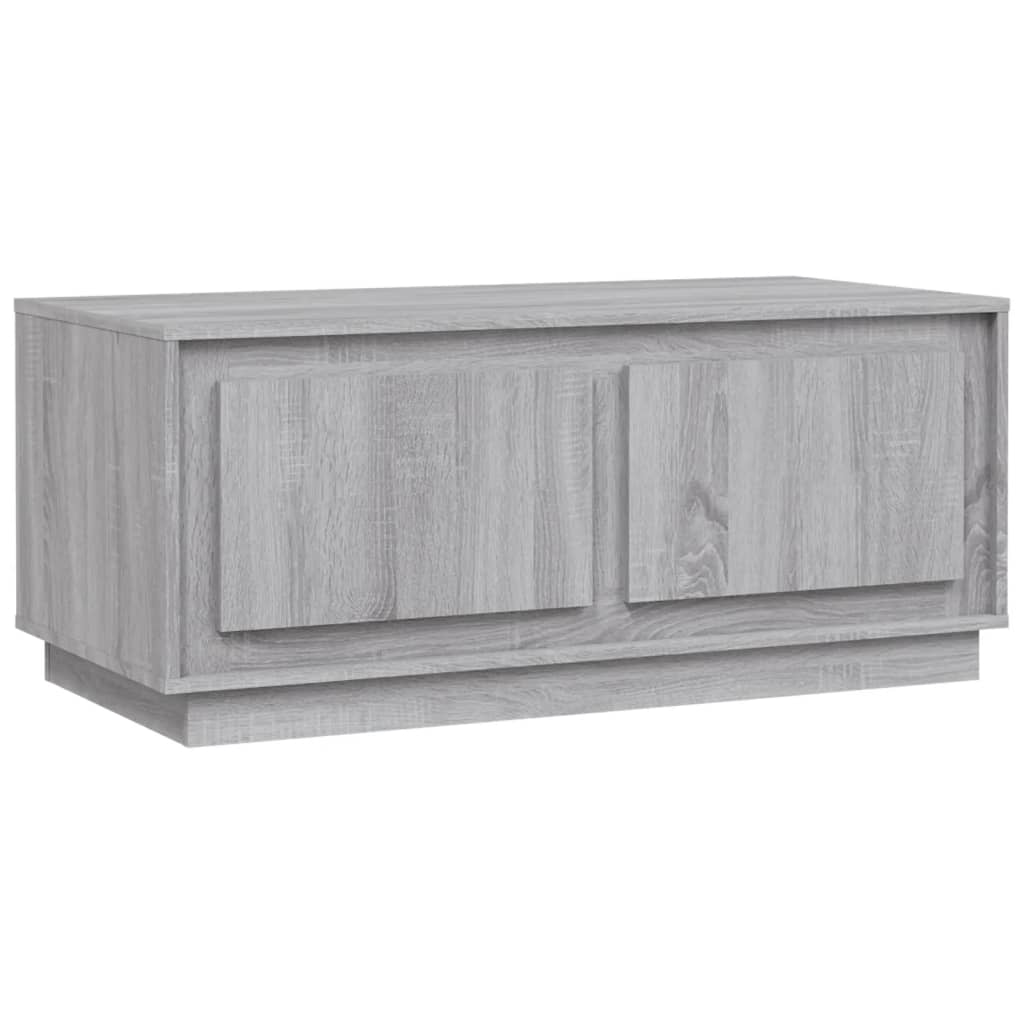 sofabord 102x50x44 cm konstrueret træ grå sonoma-eg