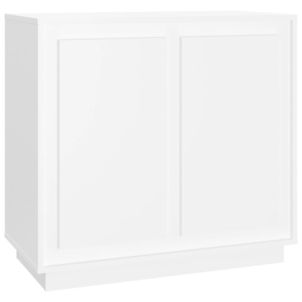 skænk 80x34x75 cm konstrueret træ hvid