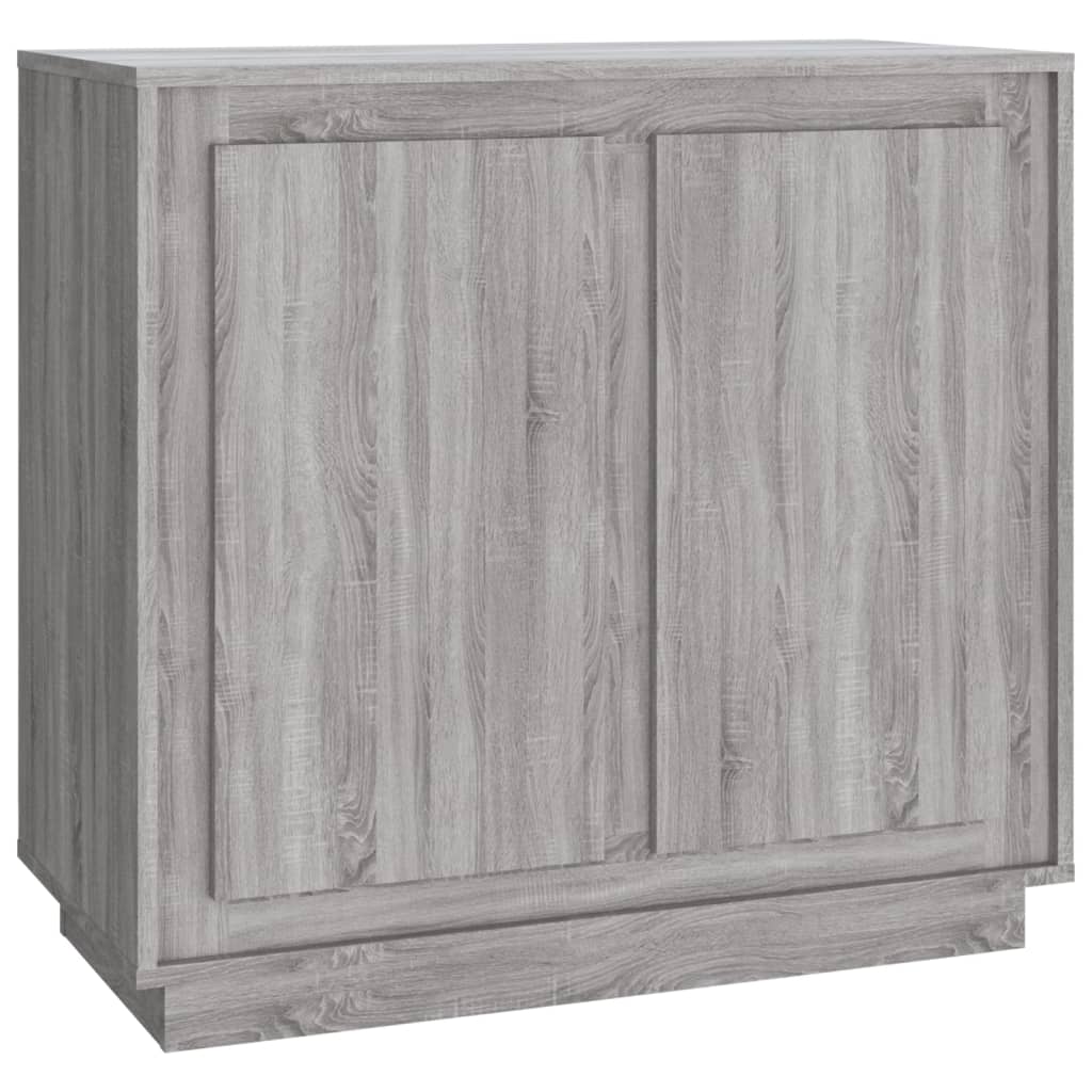 skænk 80x34x75 cm konstrueret træ grå sonoma-eg