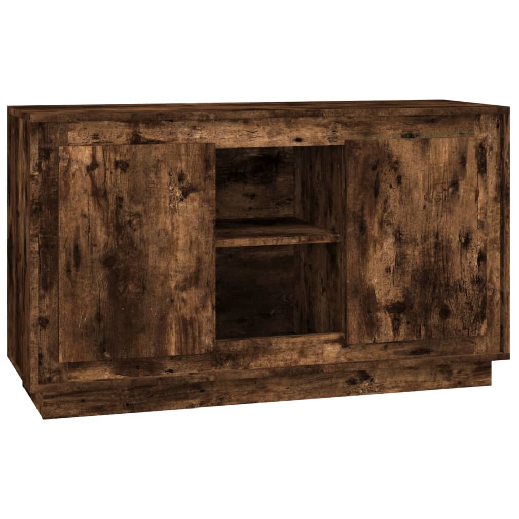 skænk 102x35x60 cm konstrueret træ røget egetræsfarve