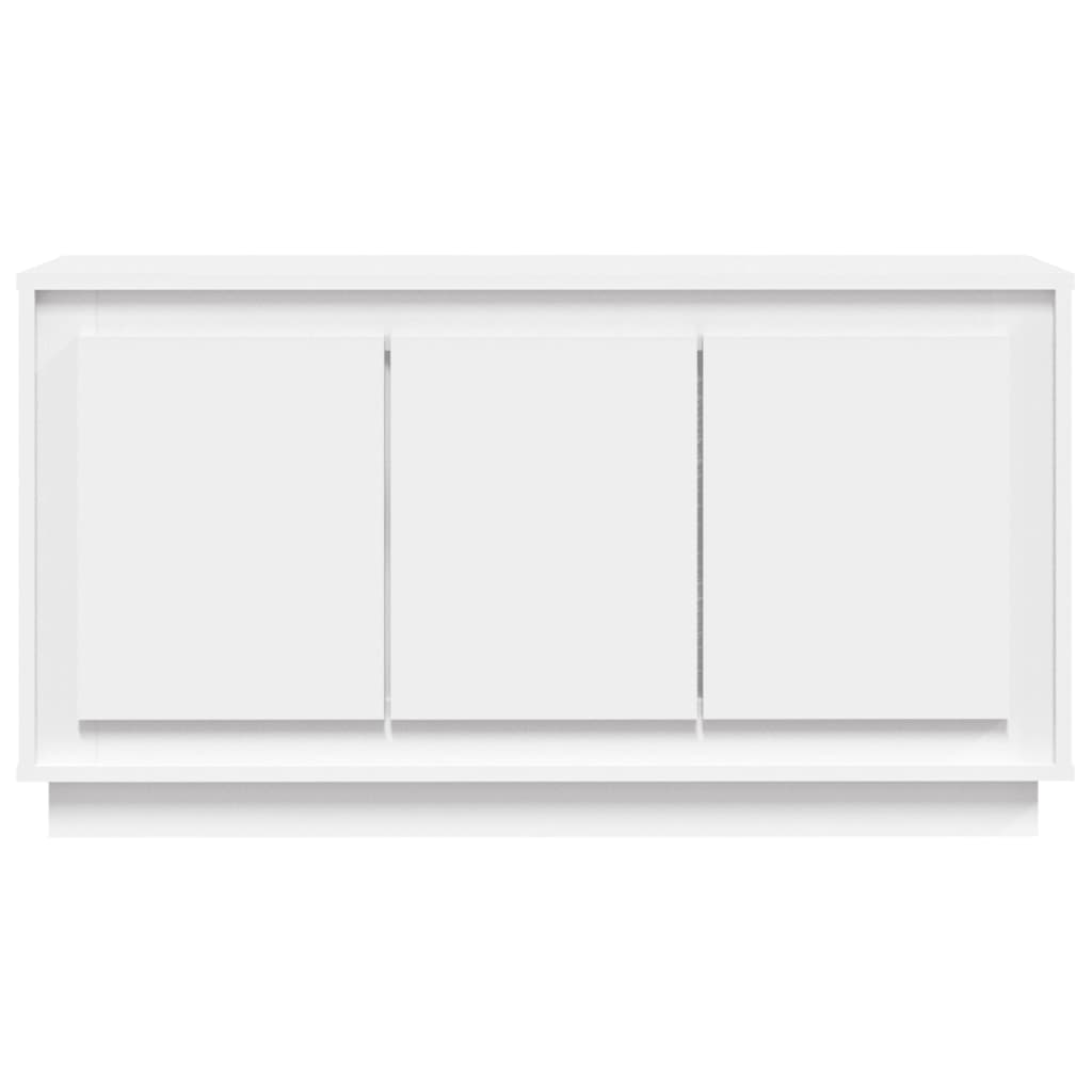 skænk 102x35x55 cm konstrueret træ hvid