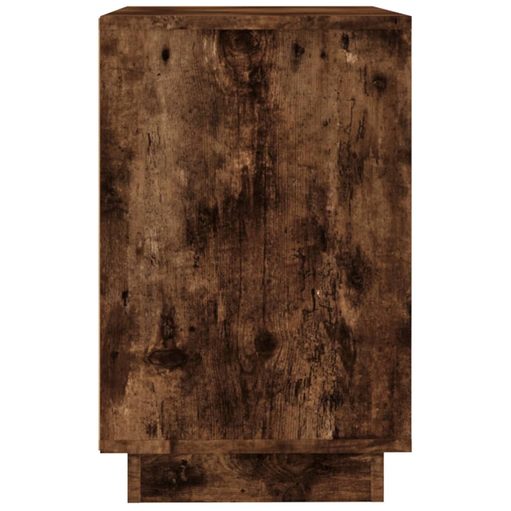 skænk 102x35x55 cm konstrueret træ røget egetræsfarve