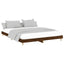 sengeramme uden madras 200x200 cm konstrueret træ brun eg