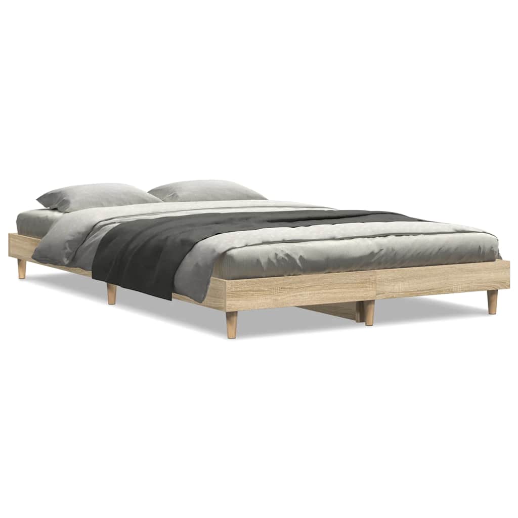 sengeramme 120x200 cm uden madras konstrueret træ sonoma-eg