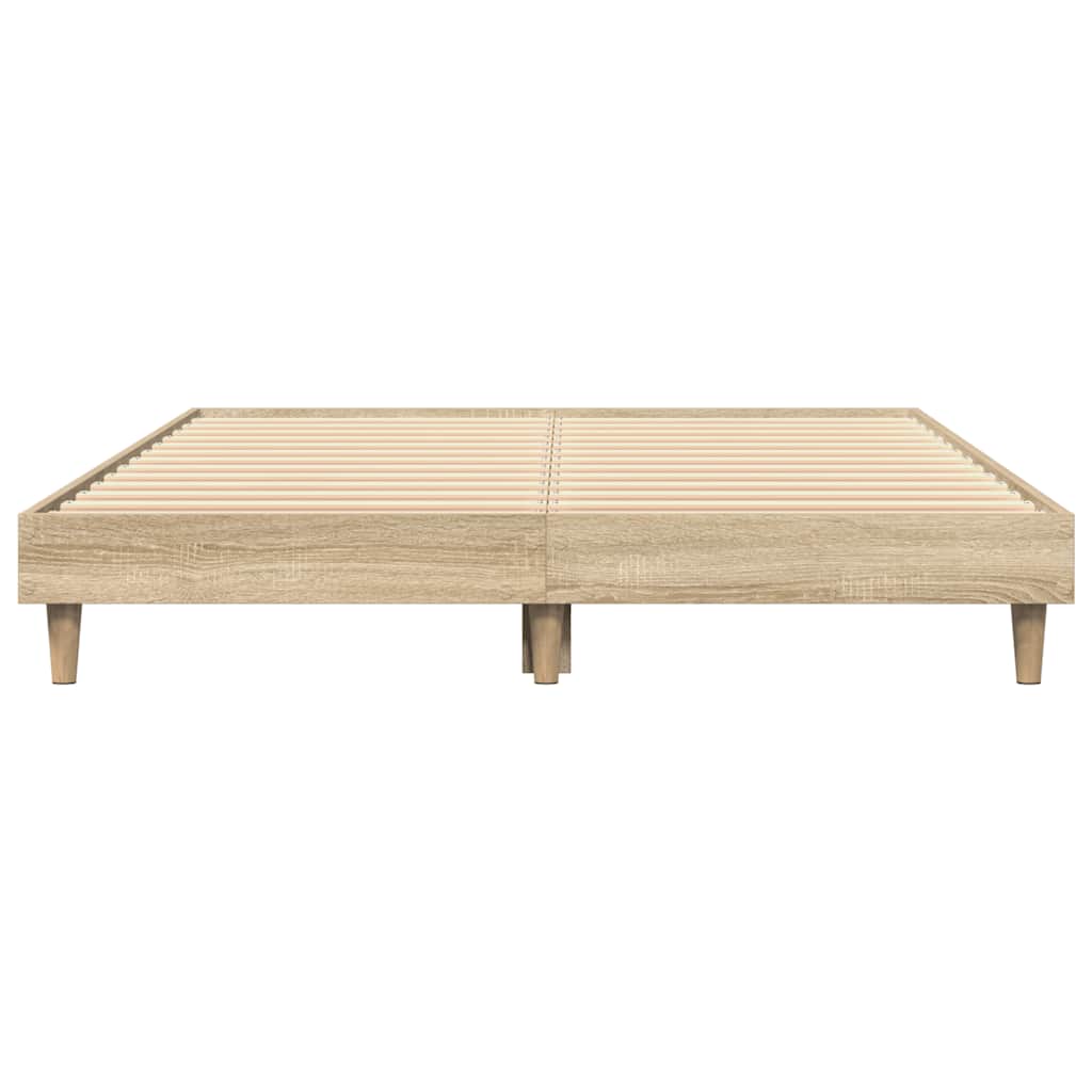 sengeramme 120x200 cm uden madras konstrueret træ sonoma-eg