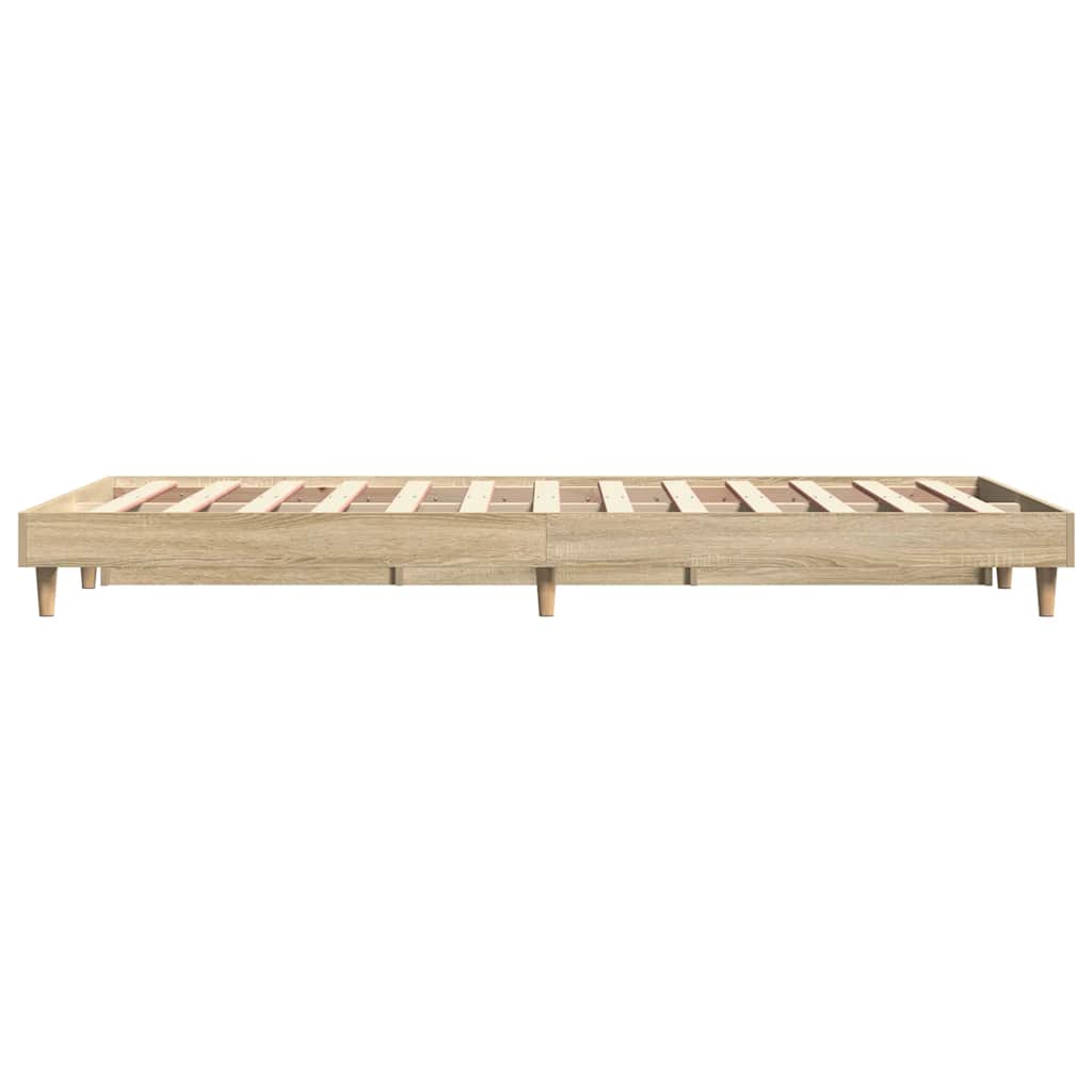 sengeramme 120x200 cm uden madras konstrueret træ sonoma-eg