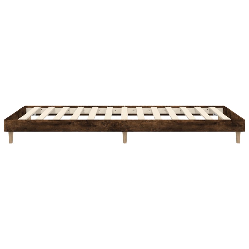 sengeramme 100x200 cm uden madras konstrueret træ røget eg
