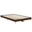 sengeramme 120x190 cm uden madras konstrueret træ brunt eg