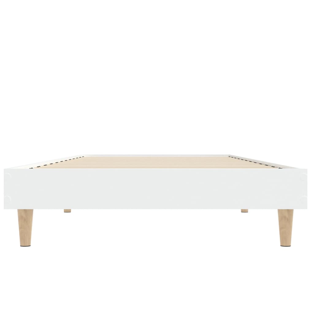 sengeramme 75x190 cm konstrueret træ hvid